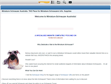 Tablet Screenshot of miniature-schnauzer-australia.com